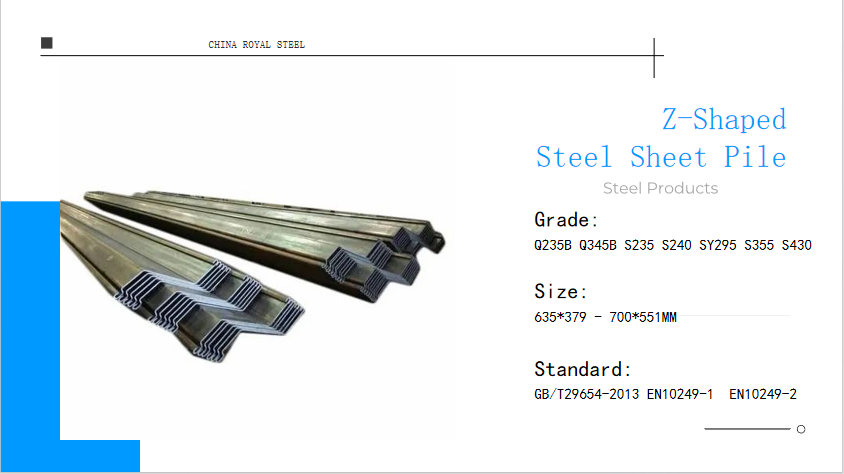 Hot Rolled Water-Stop Z-Shaped Steel Sheet Pile (1)