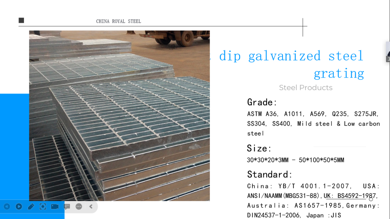 Hot Dip Galvanzied Steel Grating (1)