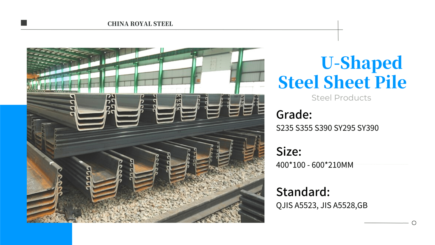 Hot Rolled Water-Stop U-Shaped Steel Sheet Pile (1)-tuya