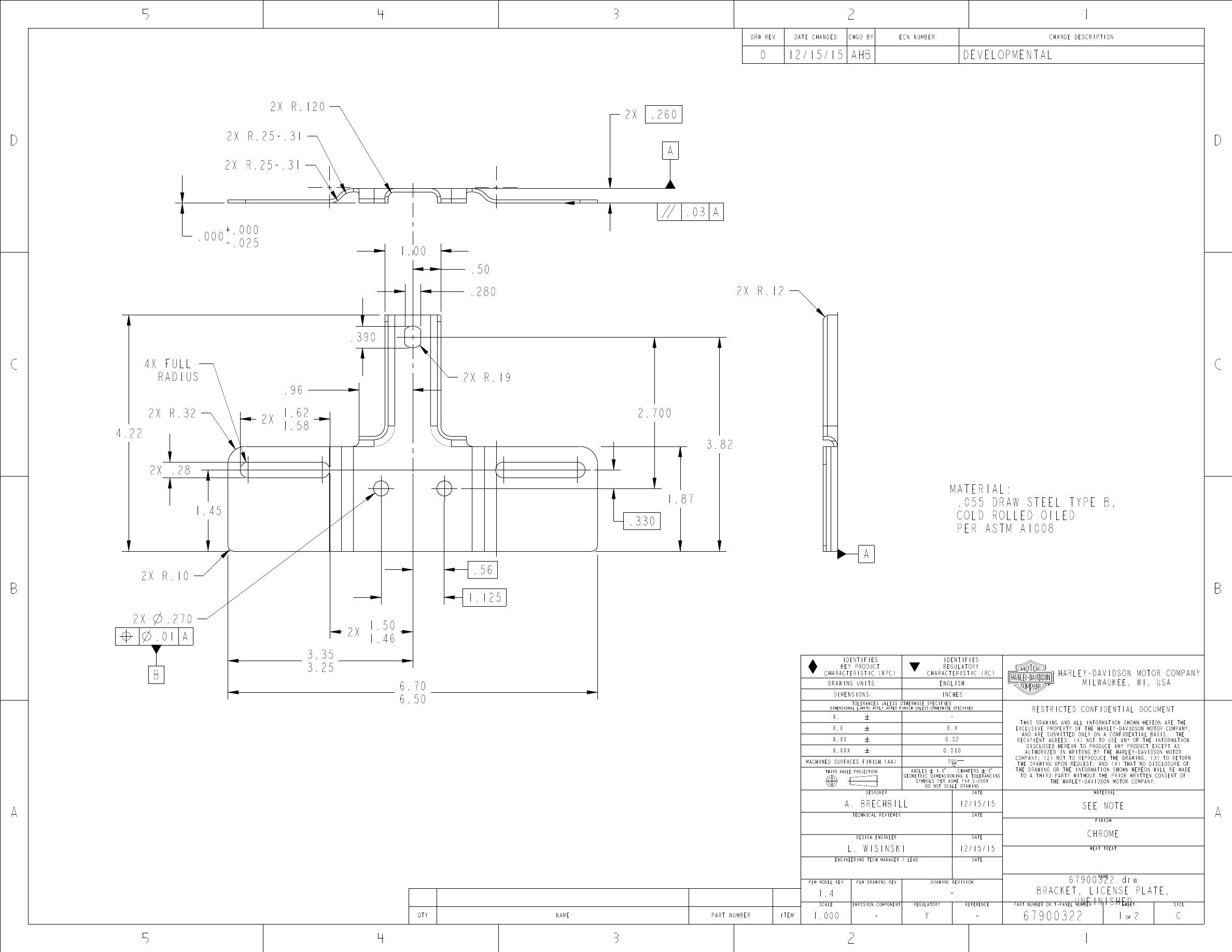 Stamping parts processing drawings